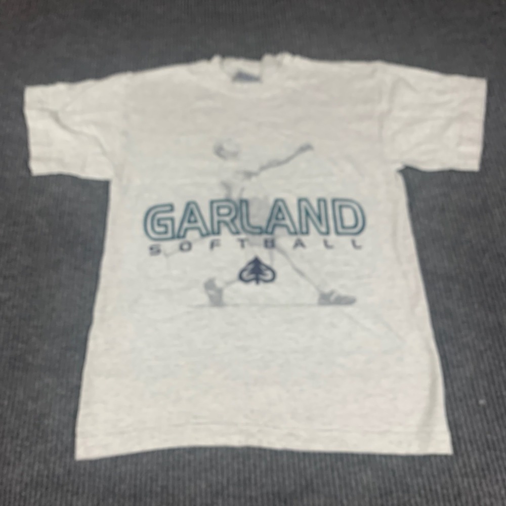 VTG Gear For Sports T Shirt Adult Small S Gray Short Sleeve Garland Softball 90s